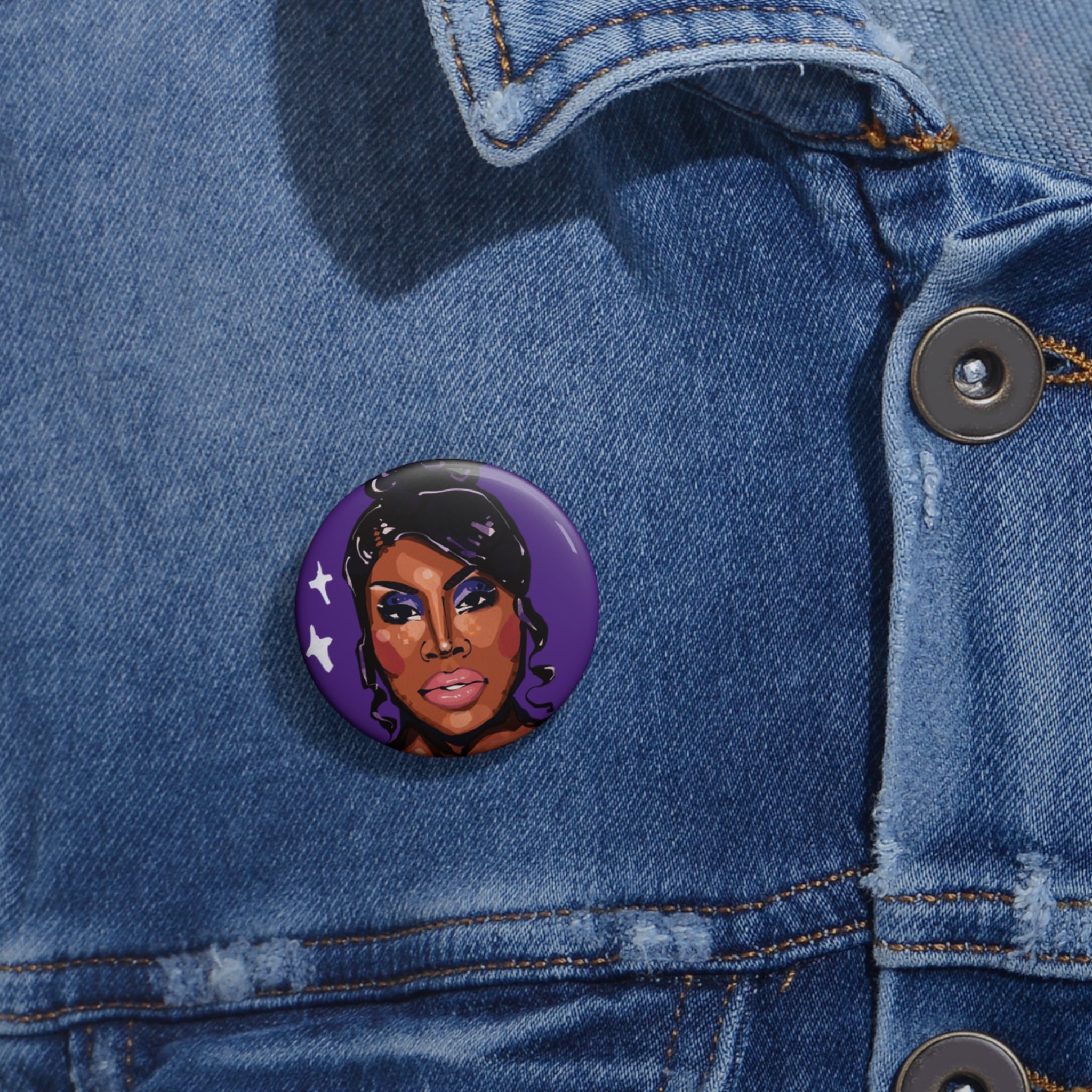 Monét X Change Sparkle Pin-Back Button