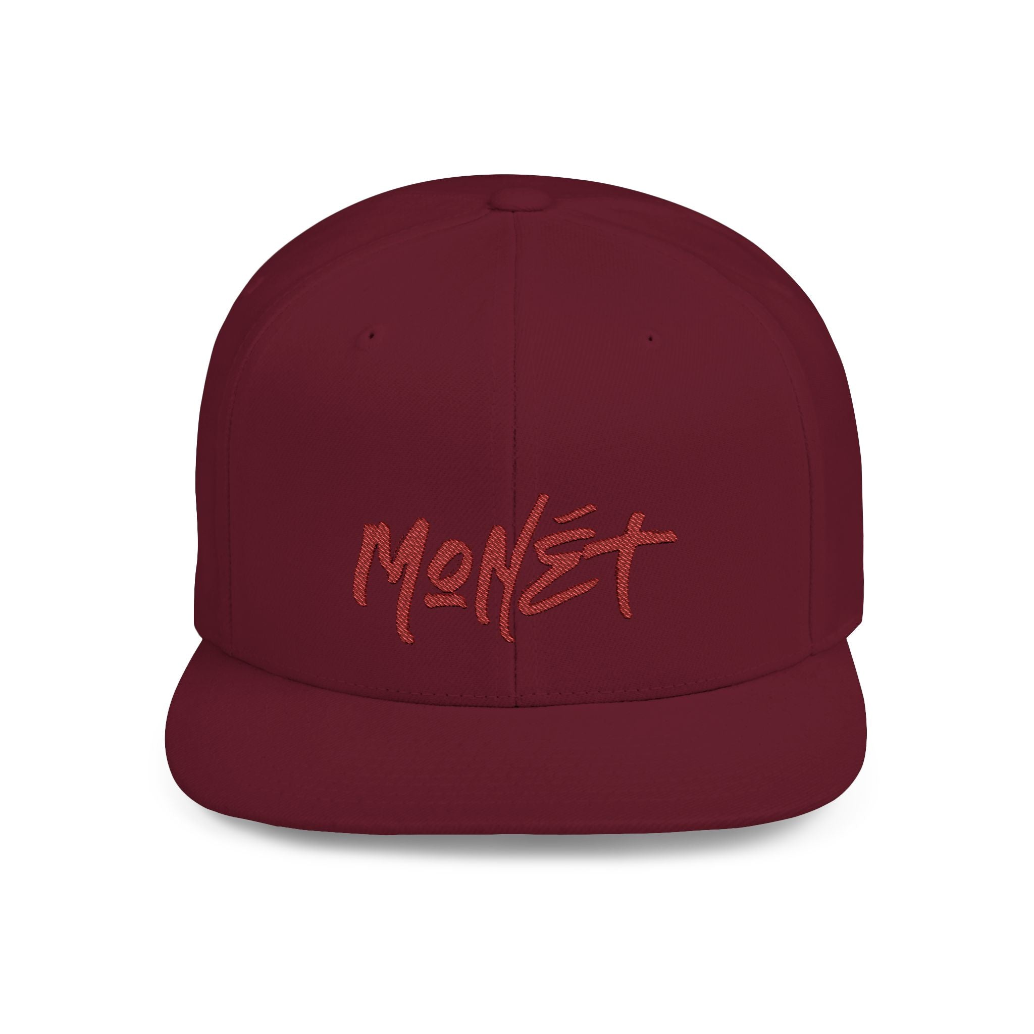 Monét X Change Logo Embroidered Flat Bill Snapback