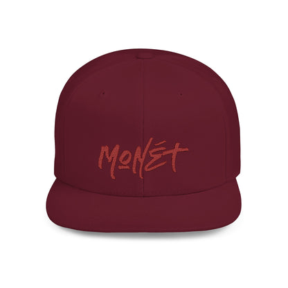 Monét X Change Logo Embroidered Flat Bill Snapback