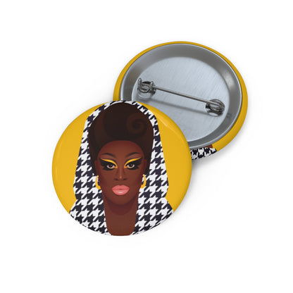 Bob the Drag Queen Houndstooth Hood Pin-Back Button