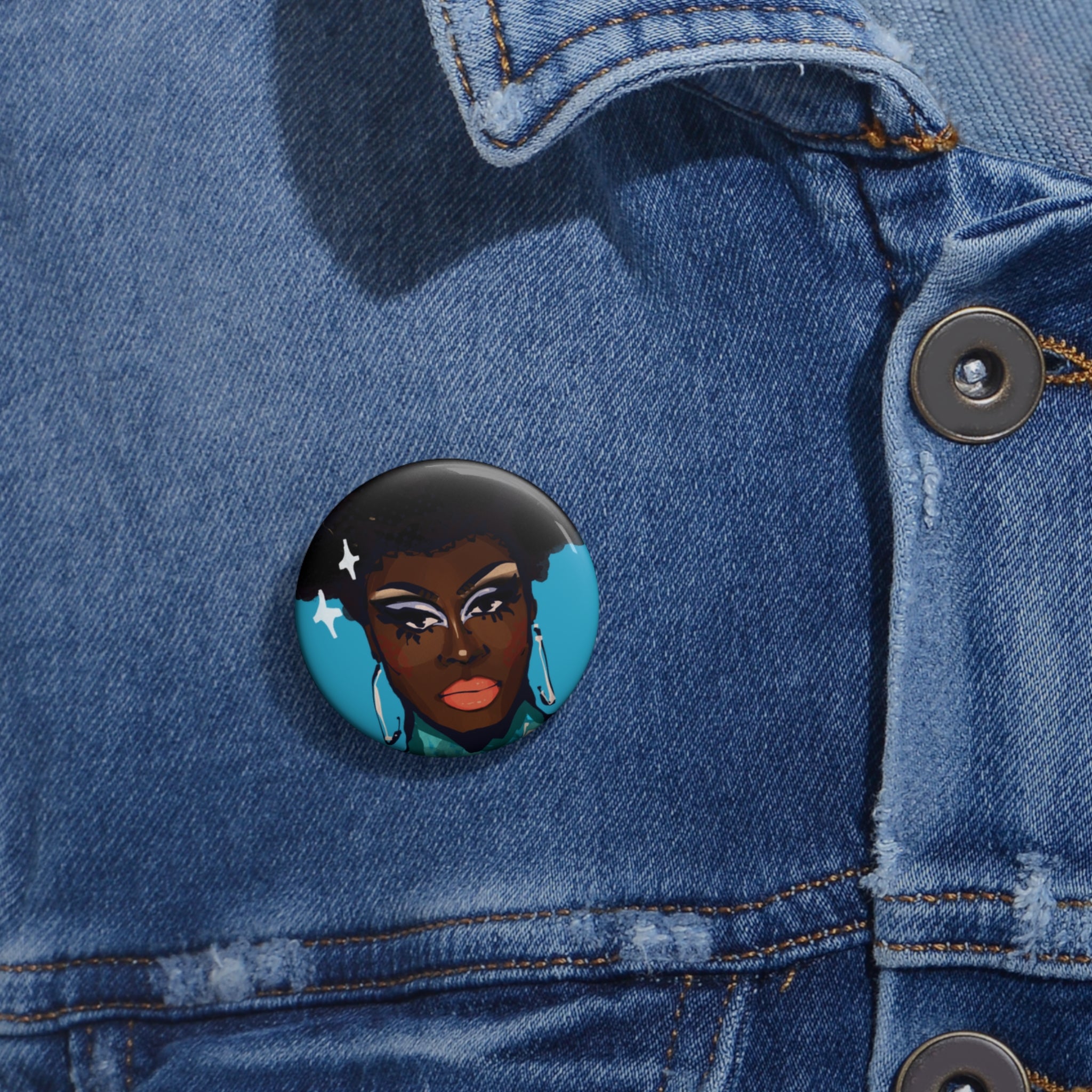 Bob the Drag Queen Sparkle Pin-Back Button