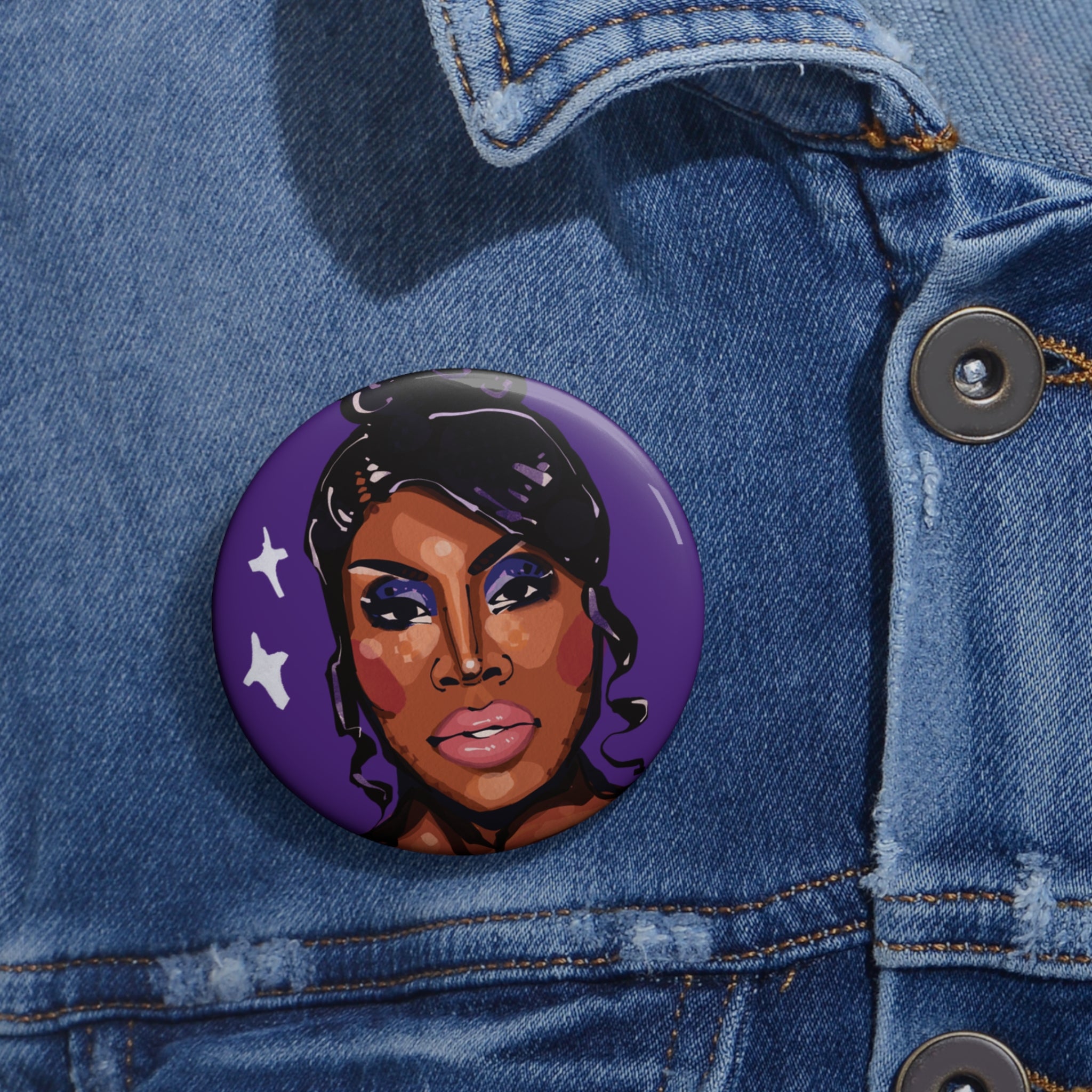 Monét X Change Sparkle Pin-Back Button