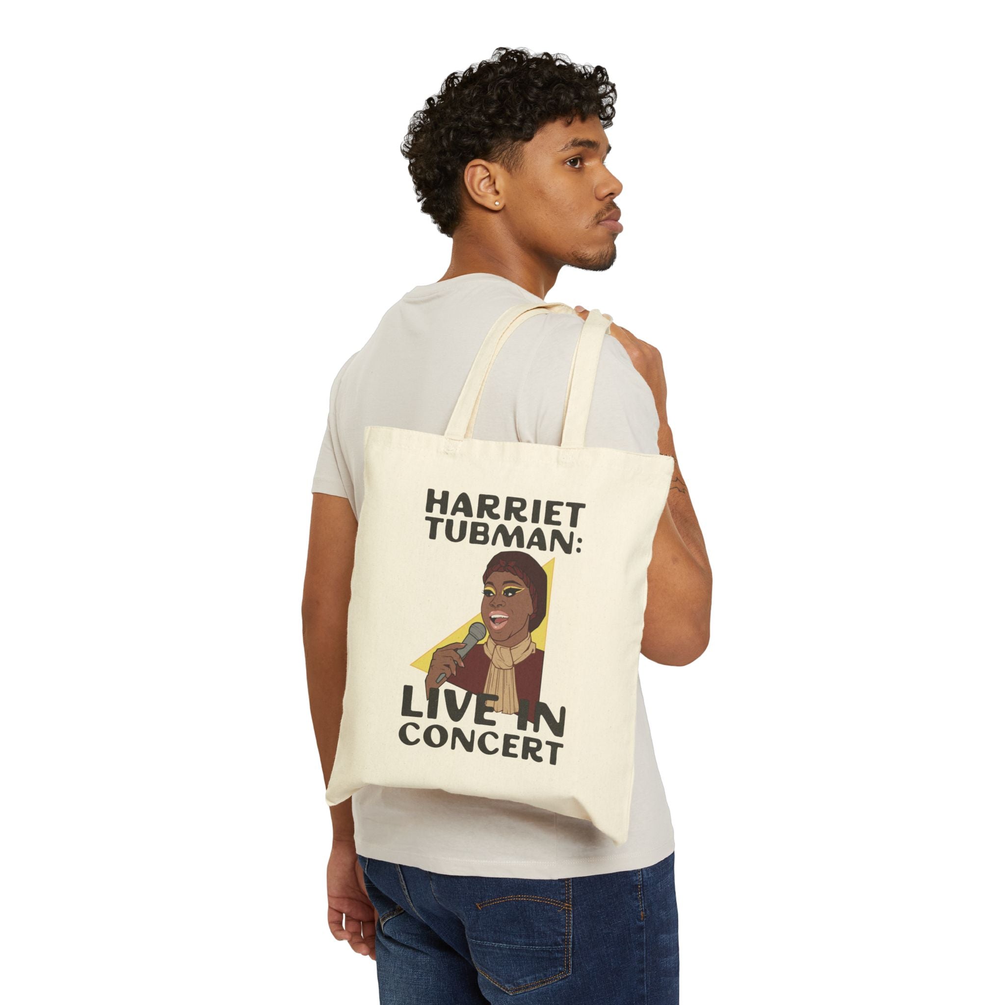 Bob the Drag Queen Harriet Tubman Cotton Canvas Tote Bag